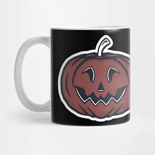 Funny Pumpkin Halloween Illustration Mug